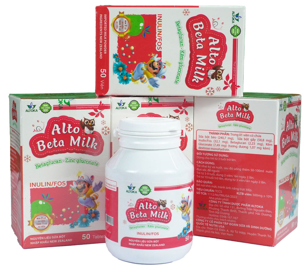 Alto Bio Milk- Giúp cân bằng hệ vi sinh đường ruột, giảm rối loạn tiêu hóa